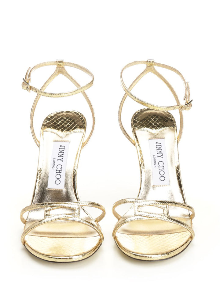 Jimmy Choo Leo Sandals - Gold | 0b6493e9cb758579f8677cbf1024ba87d16af866