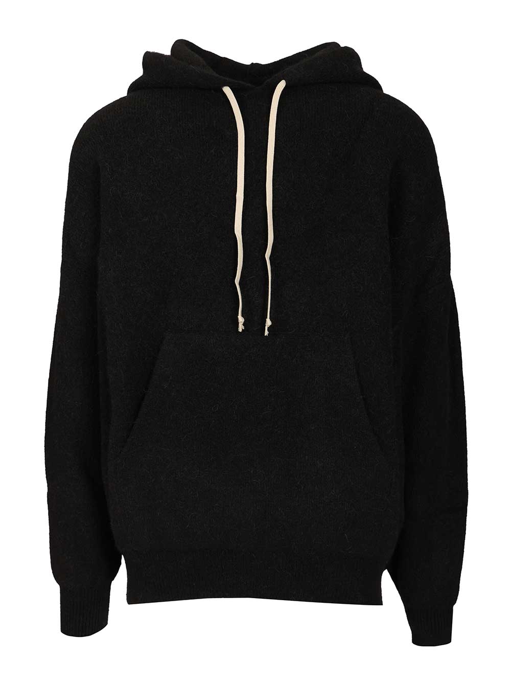 Rick Owens Hun Hoodie Knitwear - Black | 899c7fffc0ef718790d7160ae064f879c40c6c45