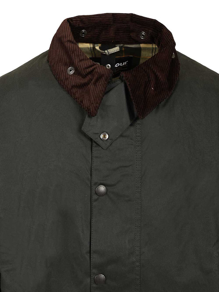 Barbour Border Waxed Jacket Jackets - Green | 24e55da0bec8d944cb18d81a759bc6d1838ee6a8