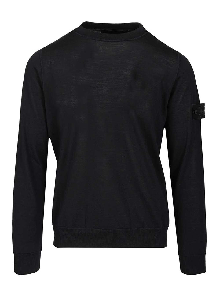 Stone Island Crew Neck Sweater Knitwear - Blue | fd06838fb3e756db39452ba7ea1609704258cb32