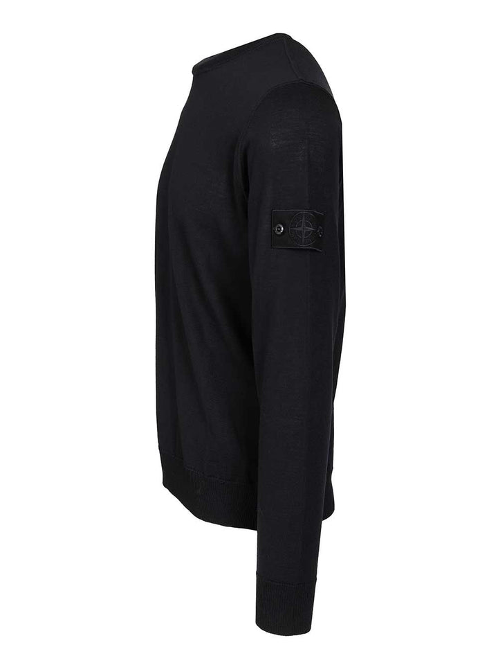 Stone Island Crew Neck Sweater Knitwear - Blue | c2e4b54b462d48a635c20810c005f20591f8305c