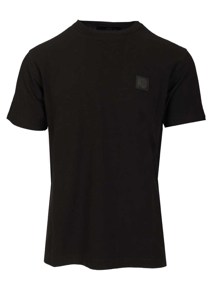 Stone Island Cotton Jersey T-Shirt - Black | e74de46001bcae55704ae3c2317d03f8e641fde5