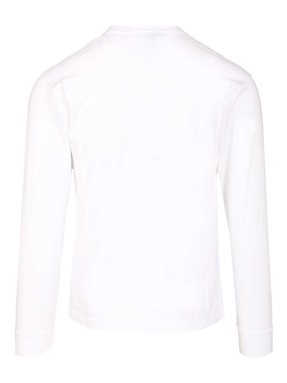 Stone Island Long-Sleeved Cotton Jersey T-Shirt - White | 8dfcadbe1492a8dbf667e61297cec4af587abf68