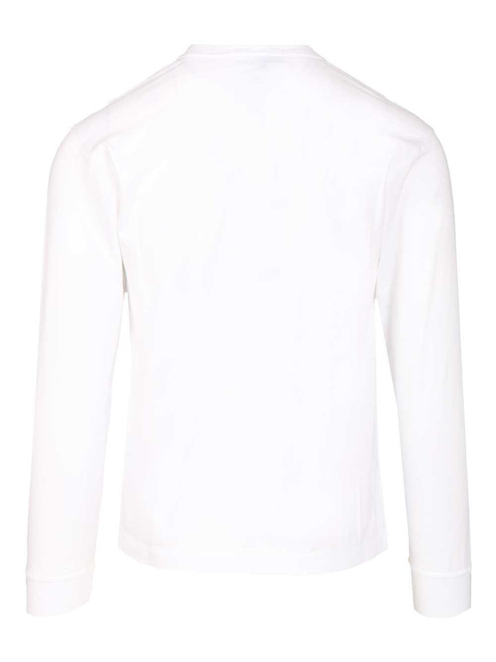 Stone Island Long-Sleeved Cotton Jersey T-Shirt - White | 8dfcadbe1492a8dbf667e61297cec4af587abf68