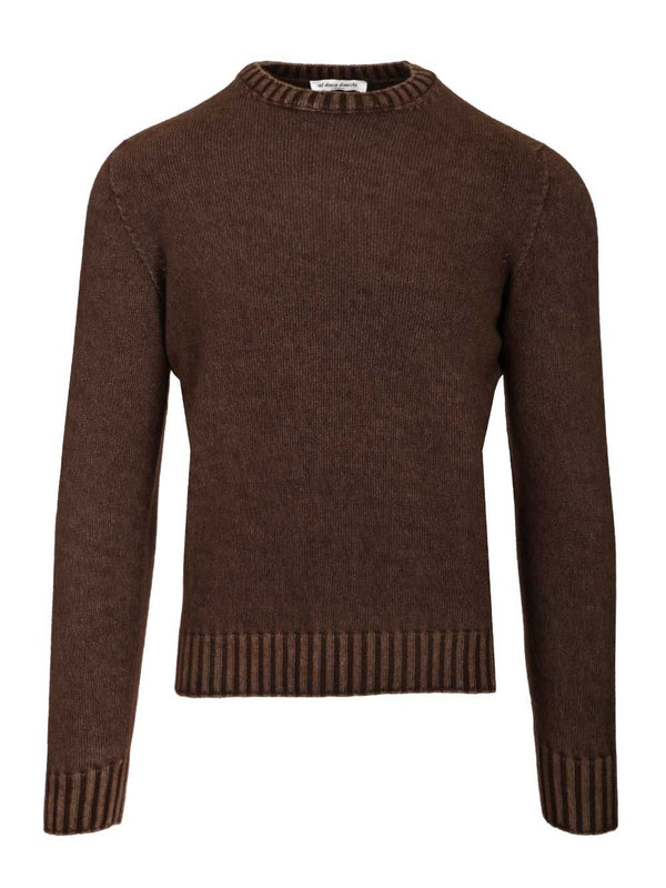 Crewneck Sweater Knitwear Brown