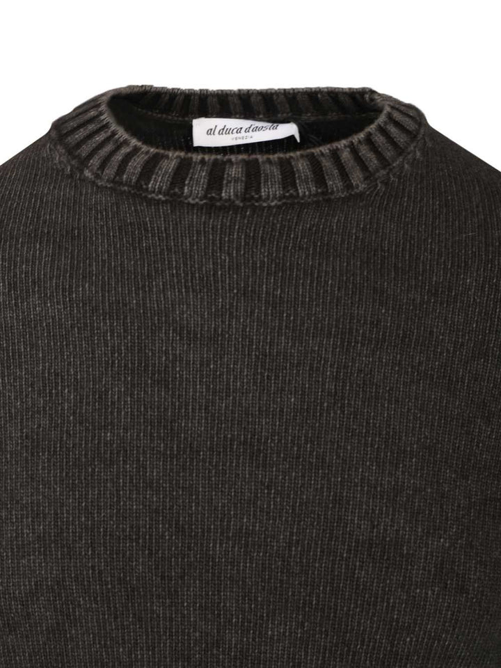 Al Duca D'Aosta Crewneck Sweater Knitwear - Grey | 747123792f86e7c256478be75bd480113245e146