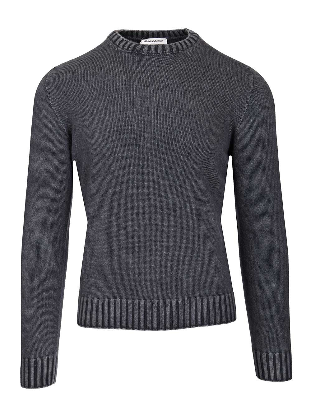 Al Duca D'Aosta Crewneck Sweater Knitwear - Blue | 1b91a6efab77a3b955c0615ed8ed791335617f08