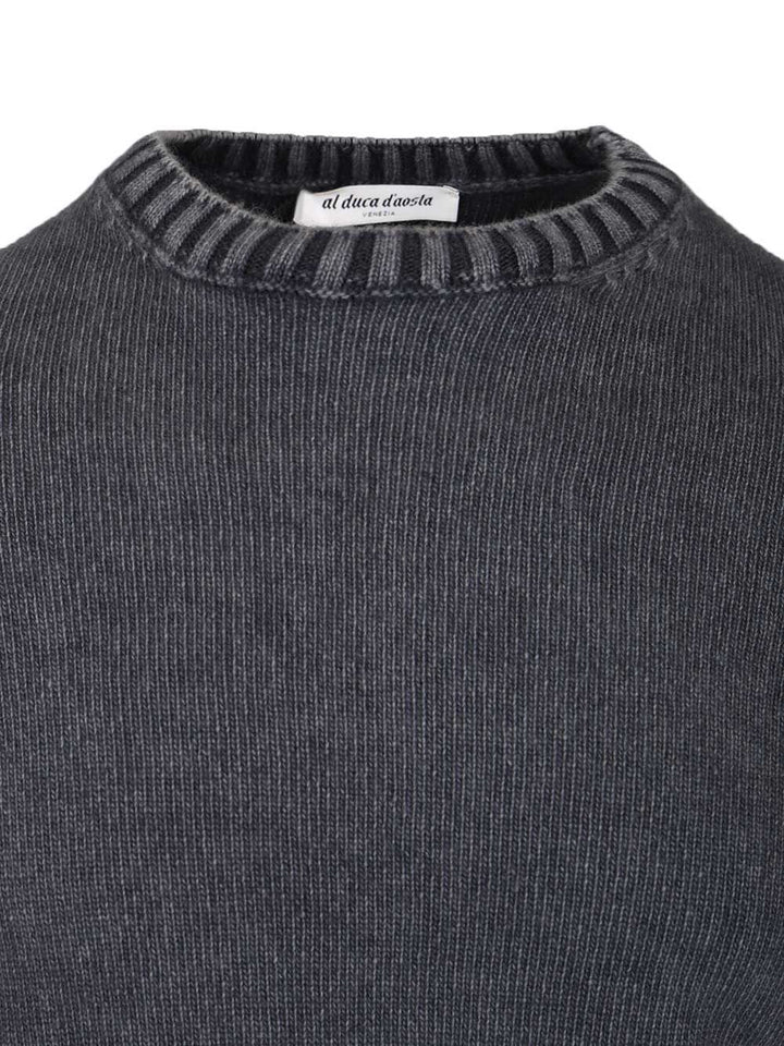 Al Duca D'Aosta Crewneck Sweater Knitwear - Blue | 1edbe6bc889c9a081d33a2fadd968c29029ee0a1