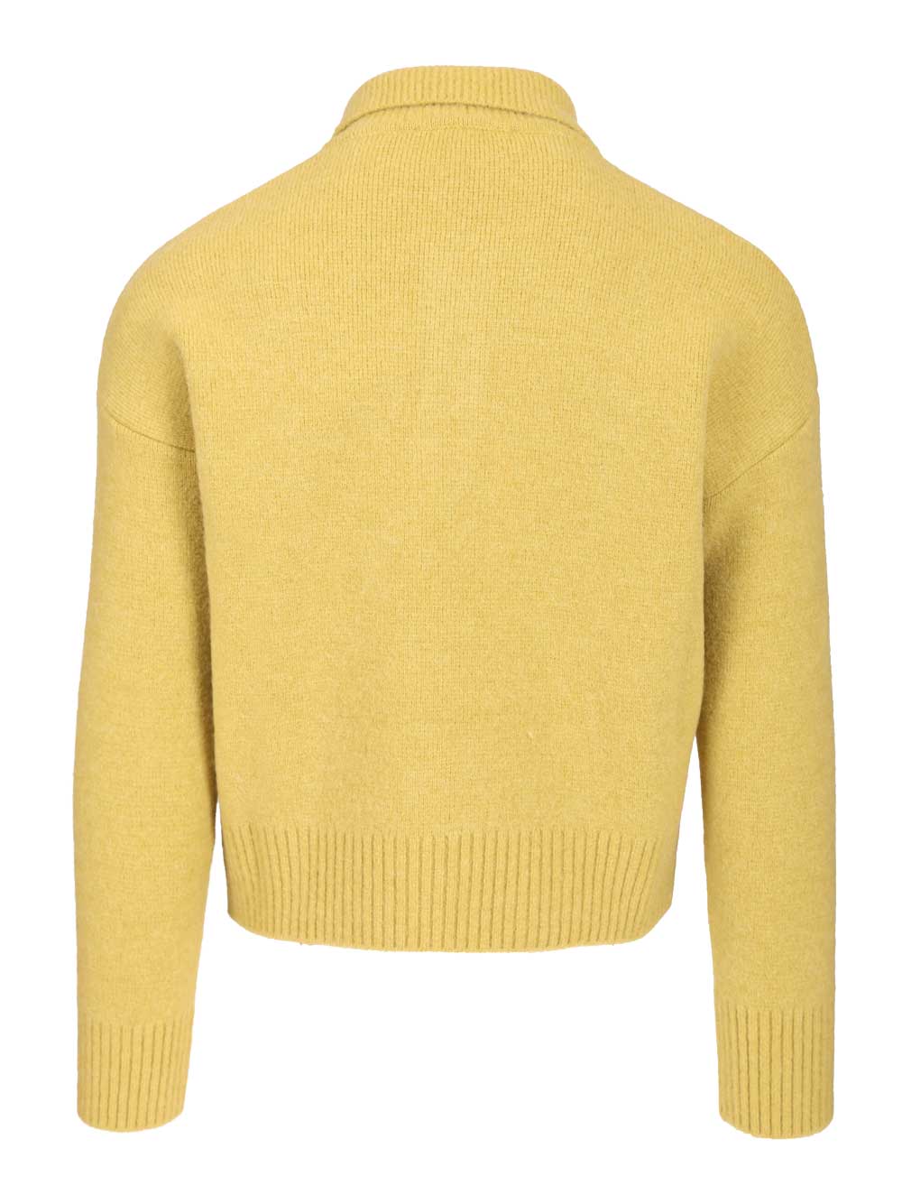 Ami Ami De Coeur Polo Shirt Knitwear - Yellow | e724ee159d065d96da260bf4ebb2f668da4e9c22