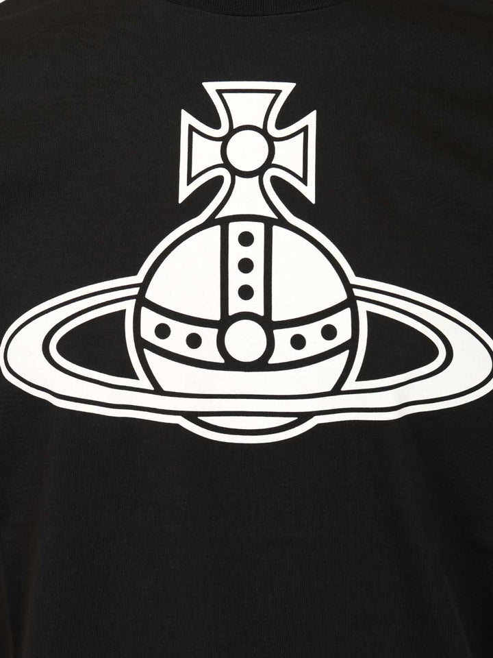 Vivienne Westwood Paris Orb T-Shirt - Black | 393543db67b4ed940da457e38f2a8d5e1cd885b3