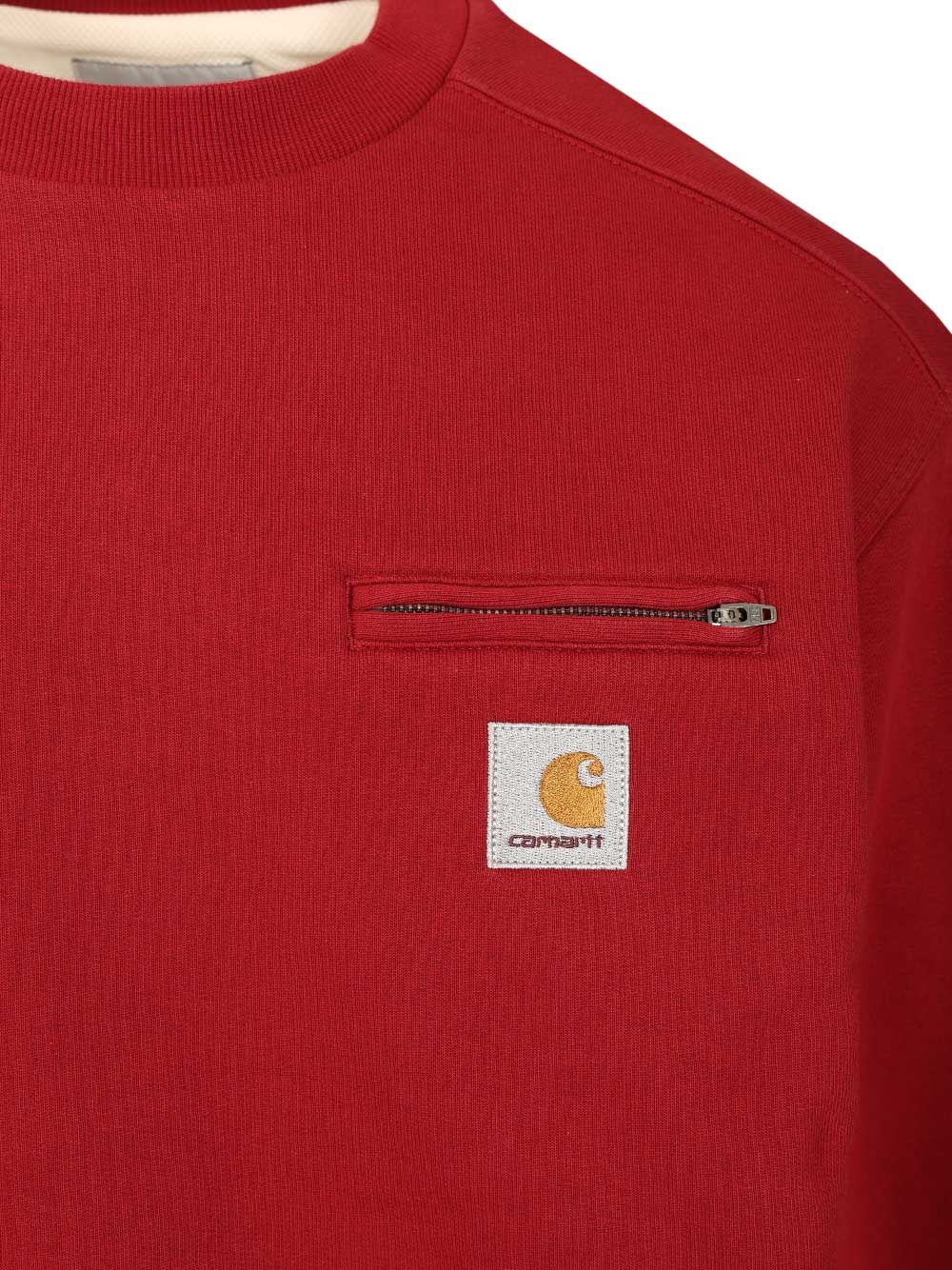 Carhartt Wip Detroit Sweatshirts - Red | 5f5b84e0b8a4f5ac60661681c6d61a7c702f8dab
