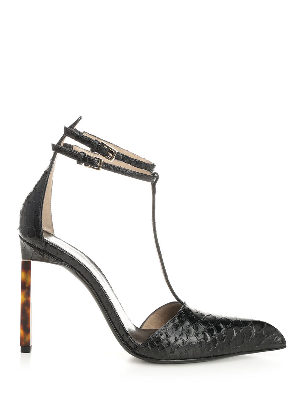 Tom Ford Snakeskin-Effect Leather Pumps - Black | 3f051b0f78092a729b433e5b33fdca276e67eb48