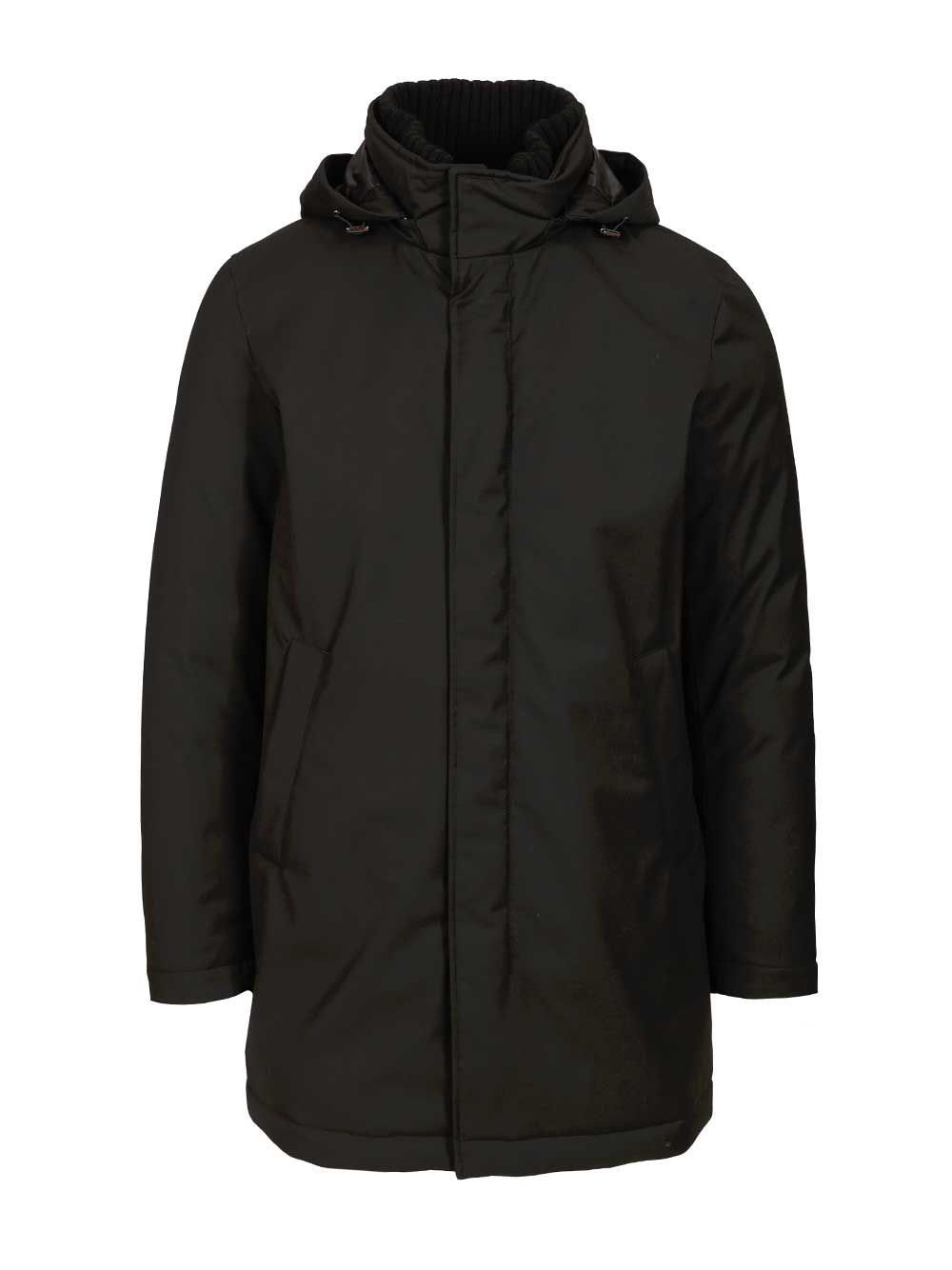 Herno Parka In New Business Technical Fabric And Ultralight Nylon Jackets - Black | 301c3a7e93375efc34c71ef4ccc429f0c1ba5d70