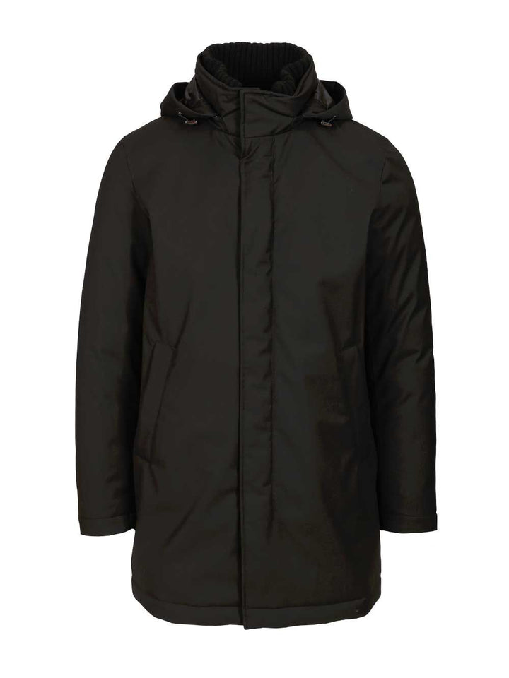 Herno Parka In New Business Technical Fabric And Ultralight Nylon Jackets - Black | 301c3a7e93375efc34c71ef4ccc429f0c1ba5d70