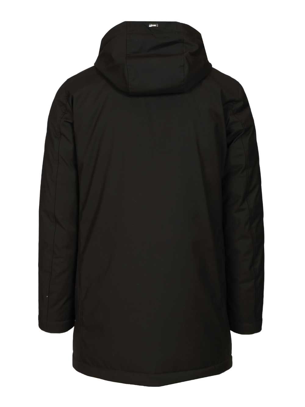 Herno Parka In New Business Technical Fabric And Ultralight Nylon Jackets - Black | 16ee438468686ea5ff8c4fc62104432da07ab79b