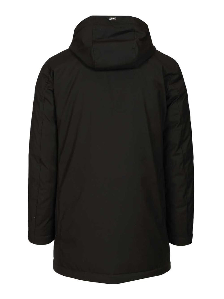 Herno Parka In New Business Technical Fabric And Ultralight Nylon Jackets - Black | 16ee438468686ea5ff8c4fc62104432da07ab79b