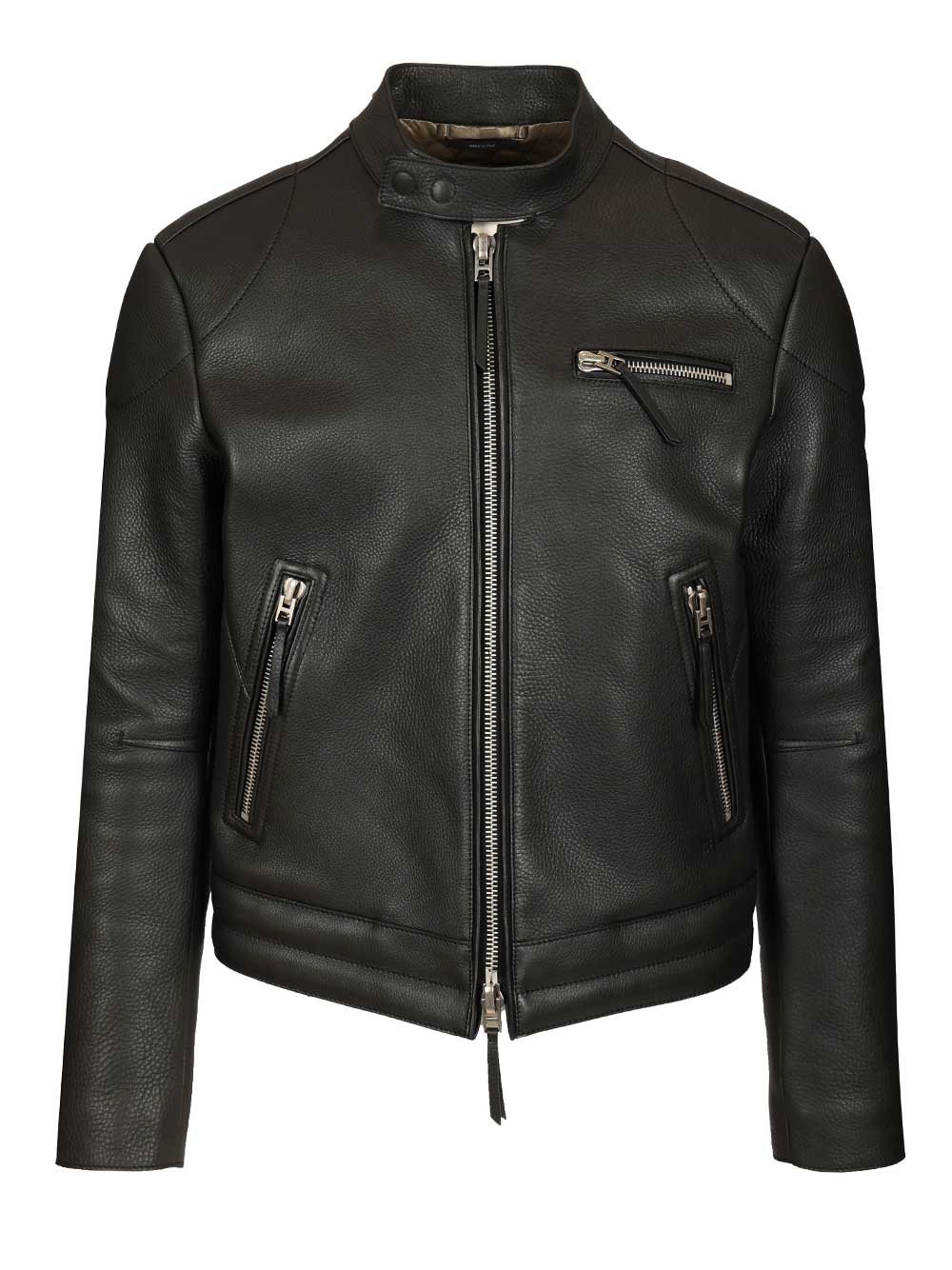 Tom Ford Biker In Full Grain Leather Jackets - Black | bdf06f730a48399c436ff97bd19f25f4b7fdcd4f