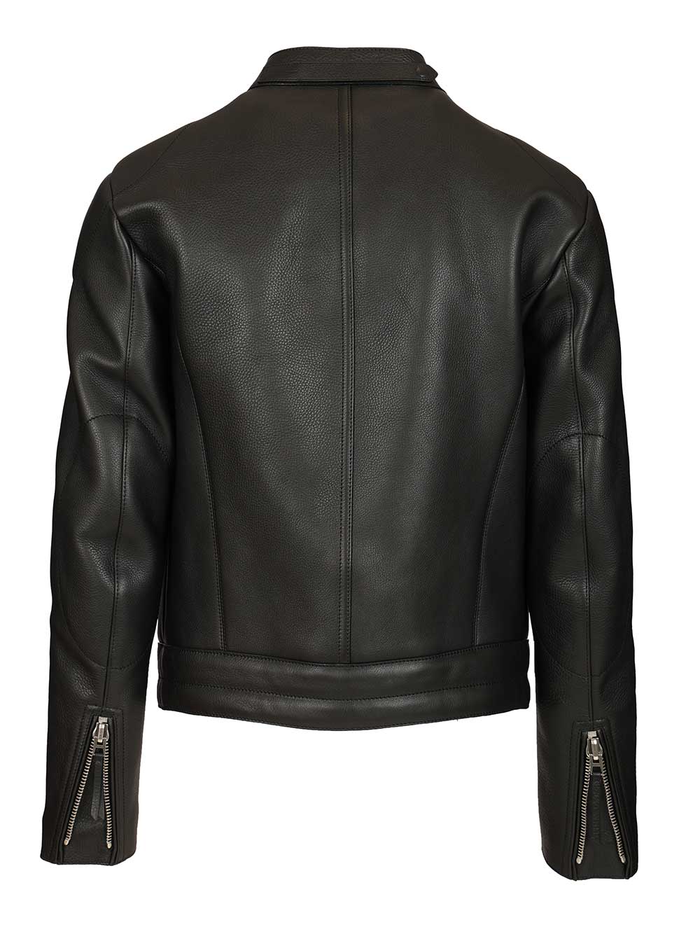 Tom Ford Biker In Full Grain Leather Jackets - Black | 679387f4384fcbca5465dd981694d2905a1acec1