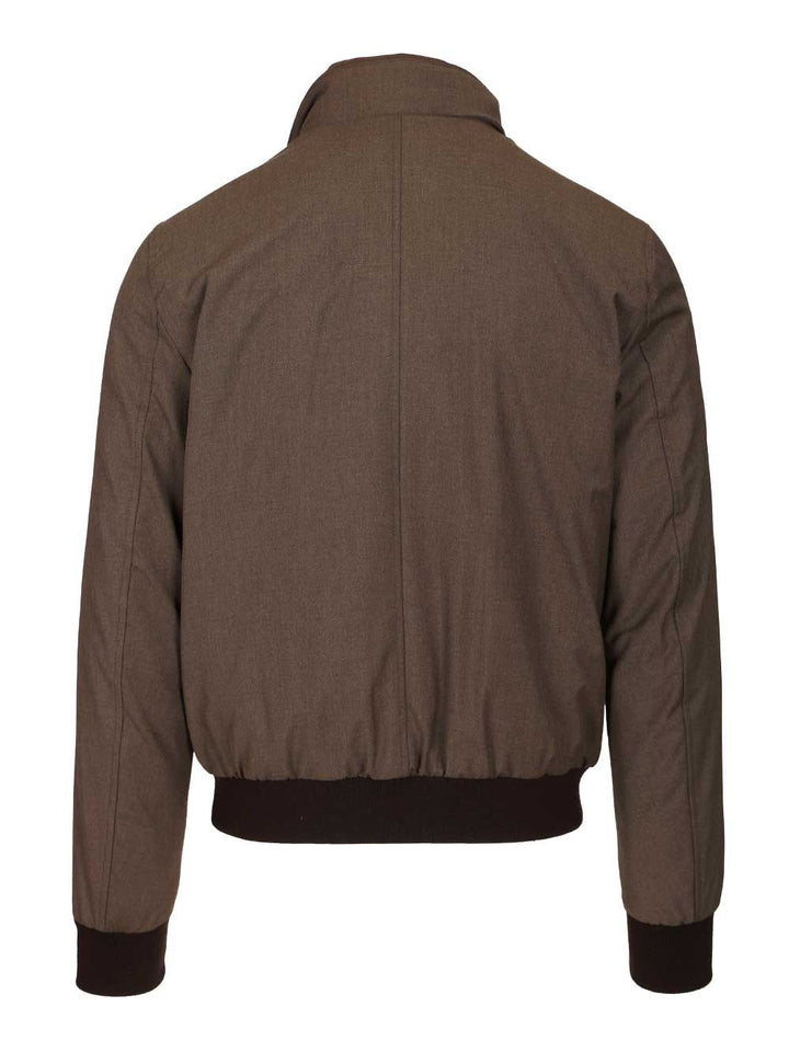 Moorer Suede Bomber Jacket Jackets - Beige | 11ab36f1a013104f30a1d92f05ac1fda1da0f25d