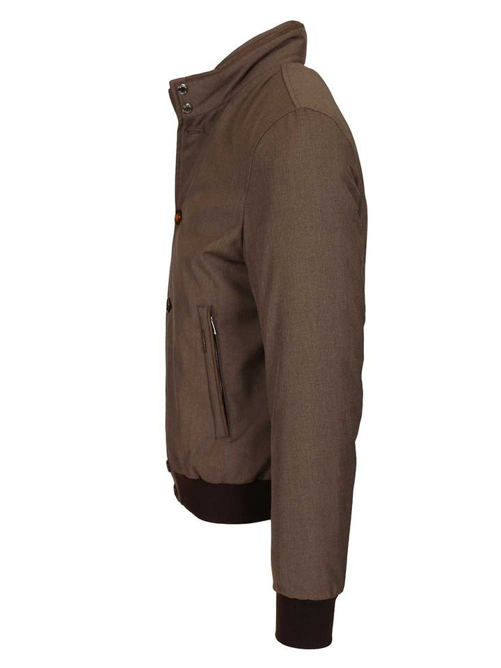 Moorer Suede Bomber Jacket Jackets - Beige | 46838023ac6813d098f1e48bceb1de66f22d11a2