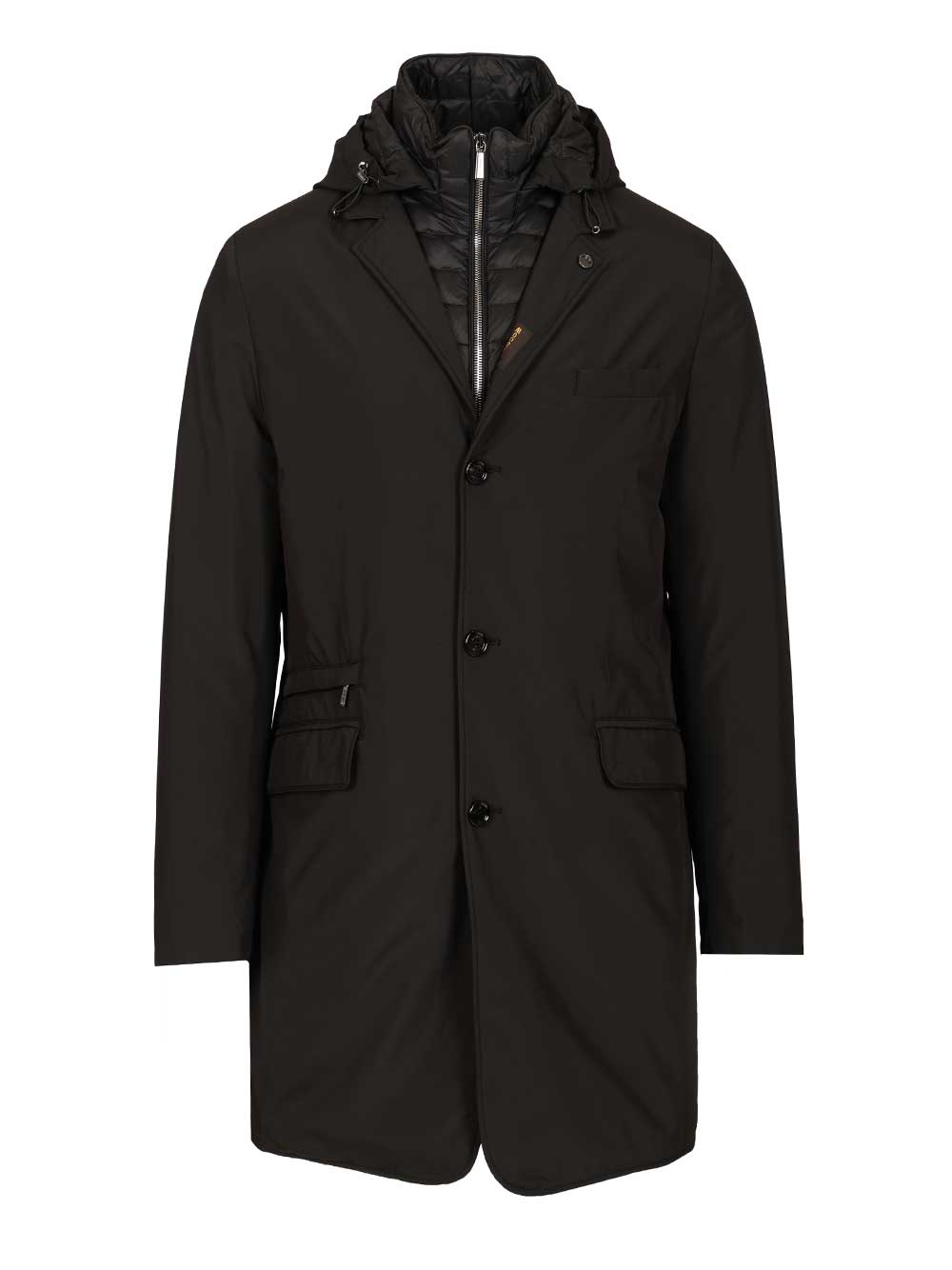 Moorer Smooth Coat Jackets - Black | 90b9ed3e223dac46d6445743d55fc06cb9e2c8ca