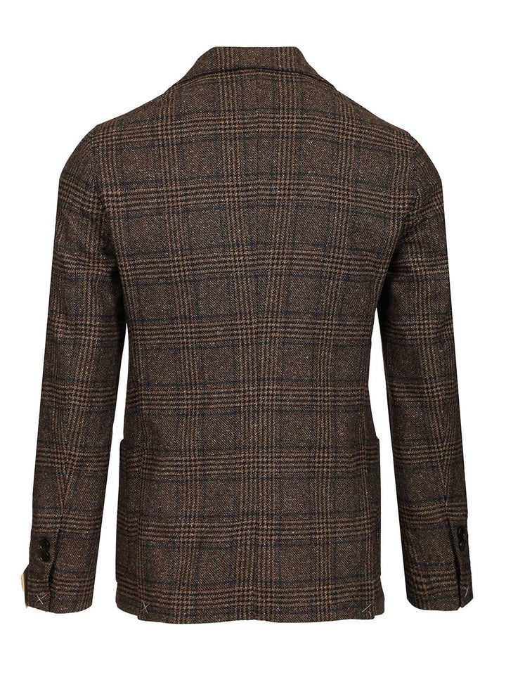 Guarinucci Prince Of Wales Blazer Jackets - Brown | 792bee2ef8827c902d6bf42fafa145e3f70746fc