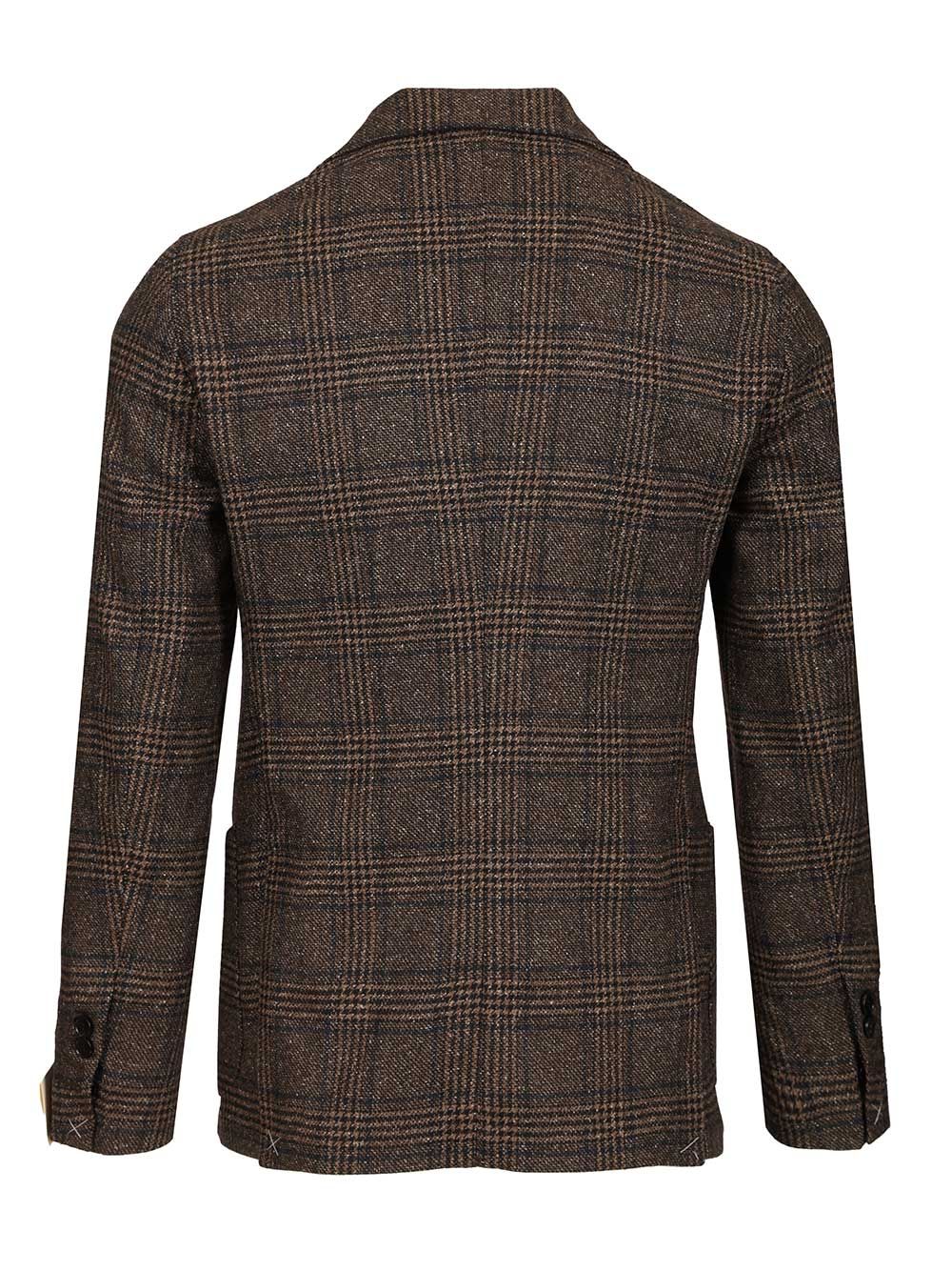 Guarinucci Prince Of Wales Blazer Jackets - Brown | 02472f5e680191035c59e7c6c18ceaa349bf374a