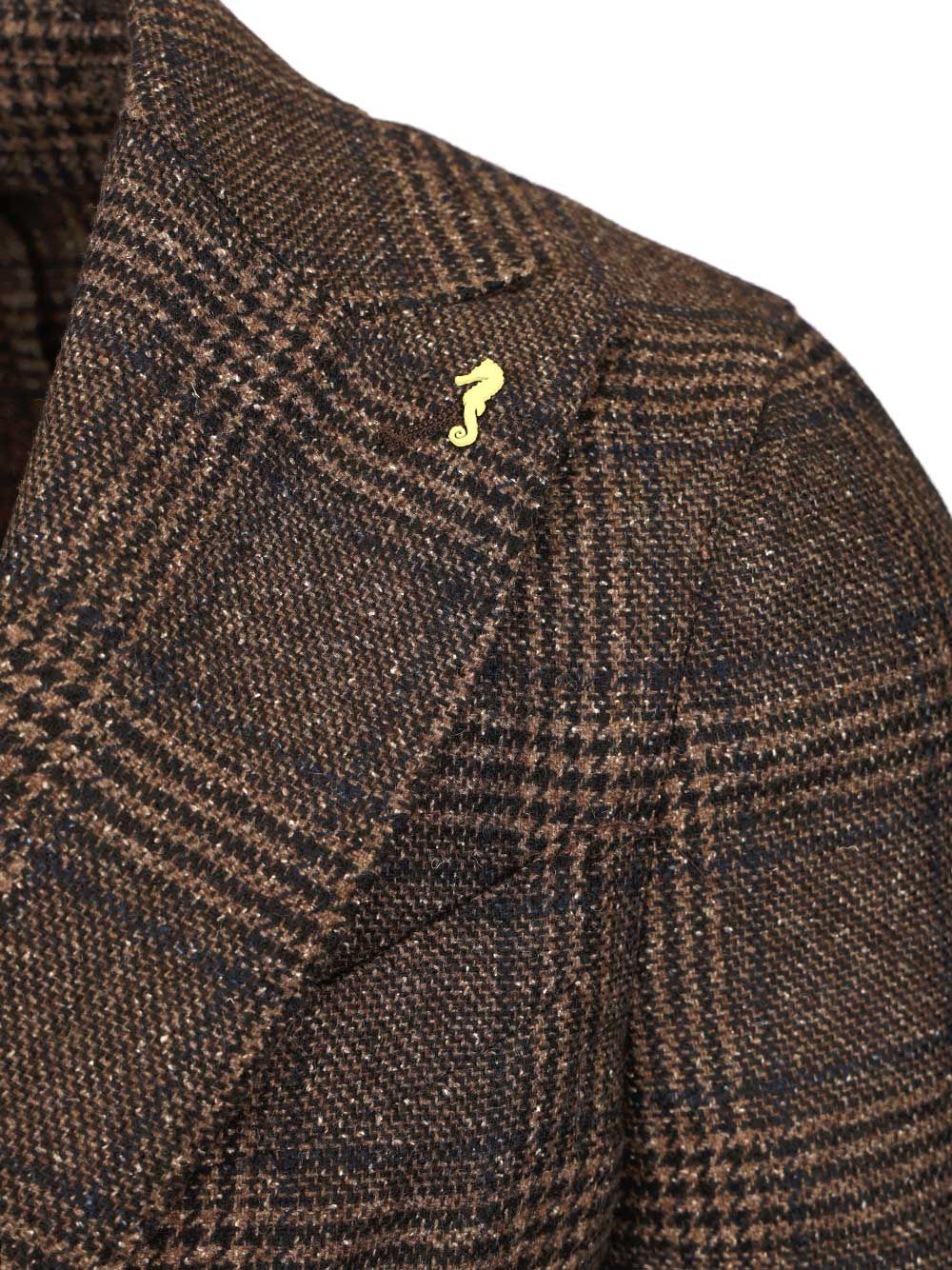 Guarinucci Prince Of Wales Blazer Jackets - Brown | cd220d784aca0e2b4e4f0446b4199345502e7095