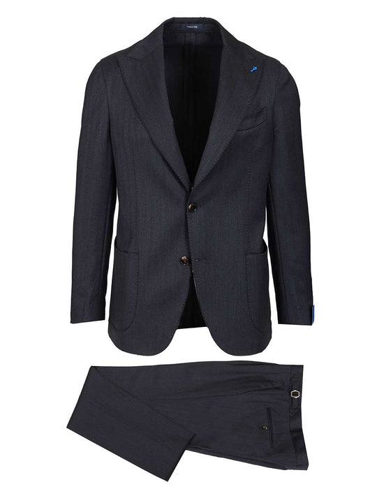 12 Micron Wool Dress Jackets Blue