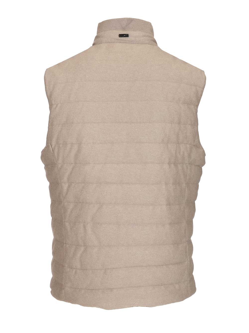 Fedeli Quilted Vest Knitwear - Beige | 2bc9c448f50b08ffa18d6a2d2c6193855a8200b3