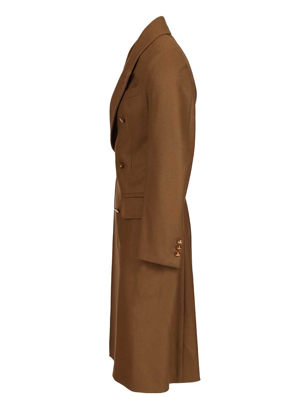Vivienne Westwood Winston Coat Coats - Brown | 887669bb8fa2cd6803db8bbe75067d42b26c07af