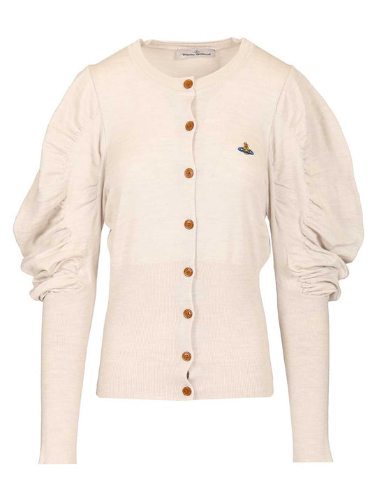 The Eli Wool Cardigan Knitwear White