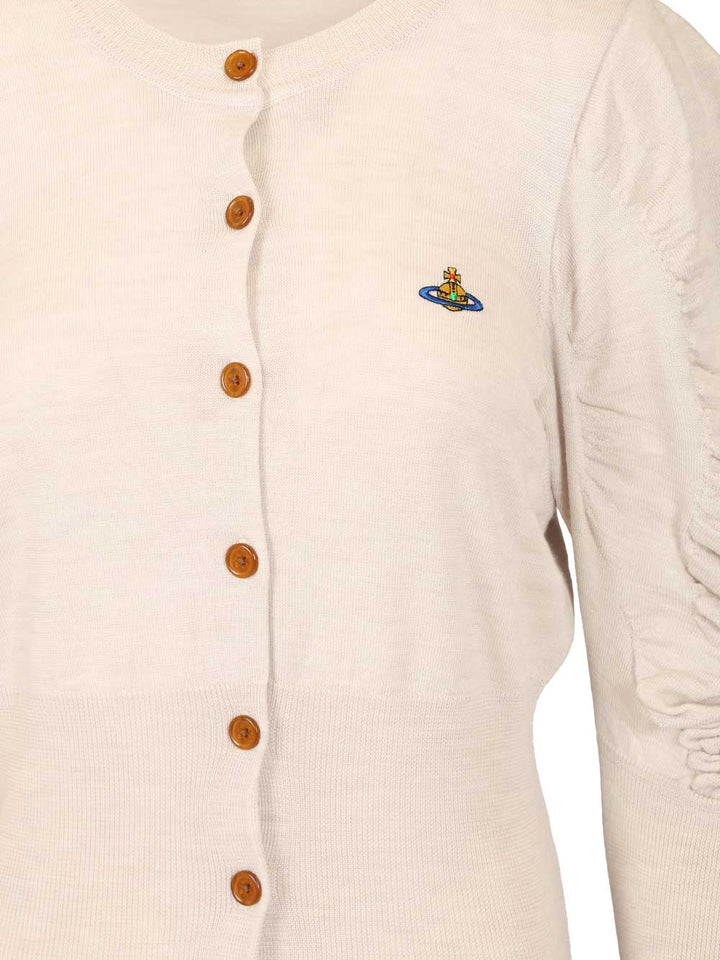 Vivienne Westwood The Eli Wool Cardigan Knitwear - White | 769be94d6073dc277b6286ca9af6e59aca3ccc3e