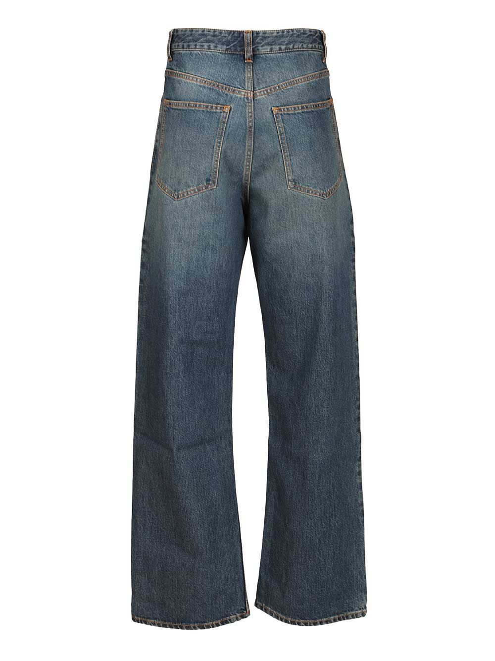 AlaÏA Low-Waisted Denim Trousers Jeans - Blue | 20ee5e91f5586d07022ede67637c09310a7e3763