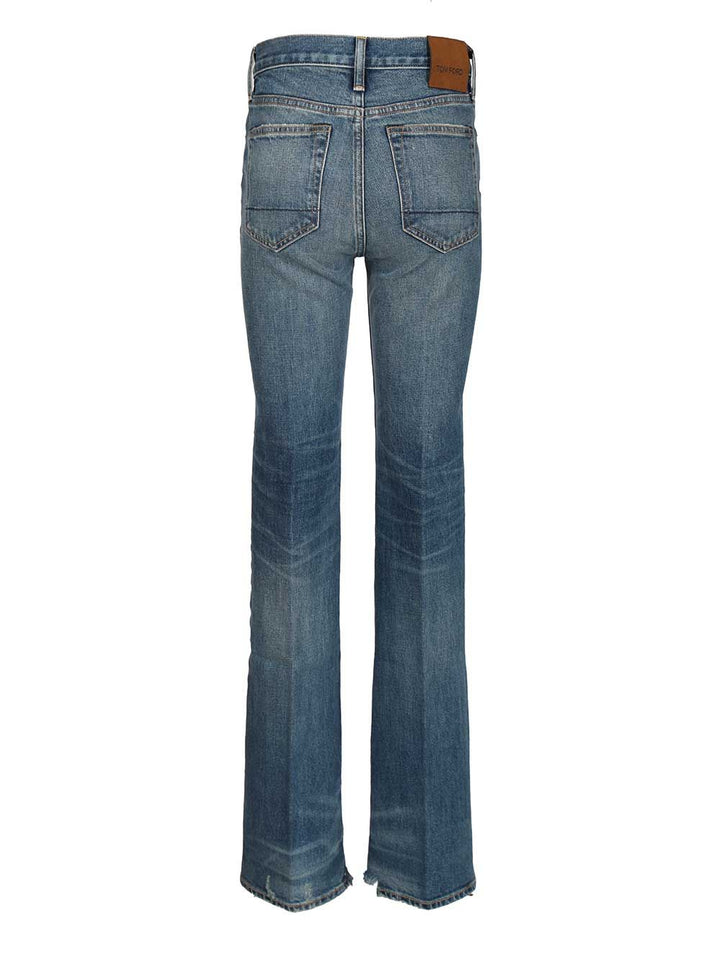 Tom Ford Stonewashed Japanese Cotton Jeans - Light blue | c5ef66ce62f4fb3cbc26079f7e648bb9c1770f48