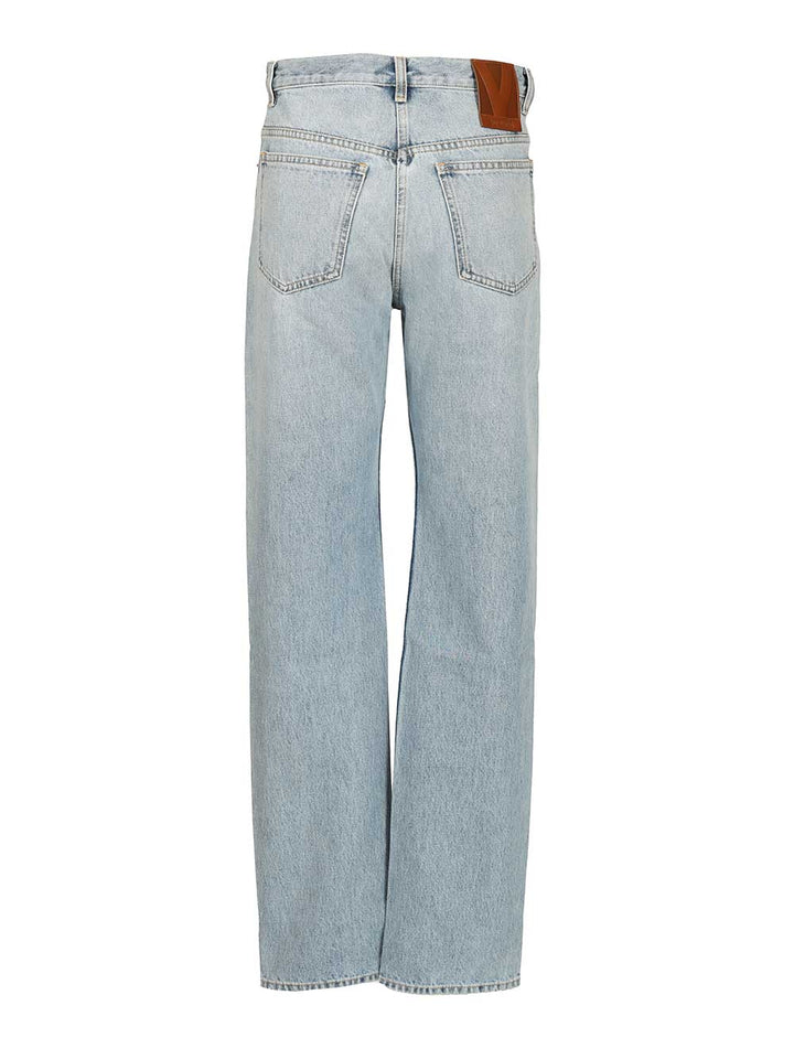 Valentino Garavani Loose Fit Jeans - Light blue | 3dd80f2d8ade671208ed3076b6128e75fe3ebe27