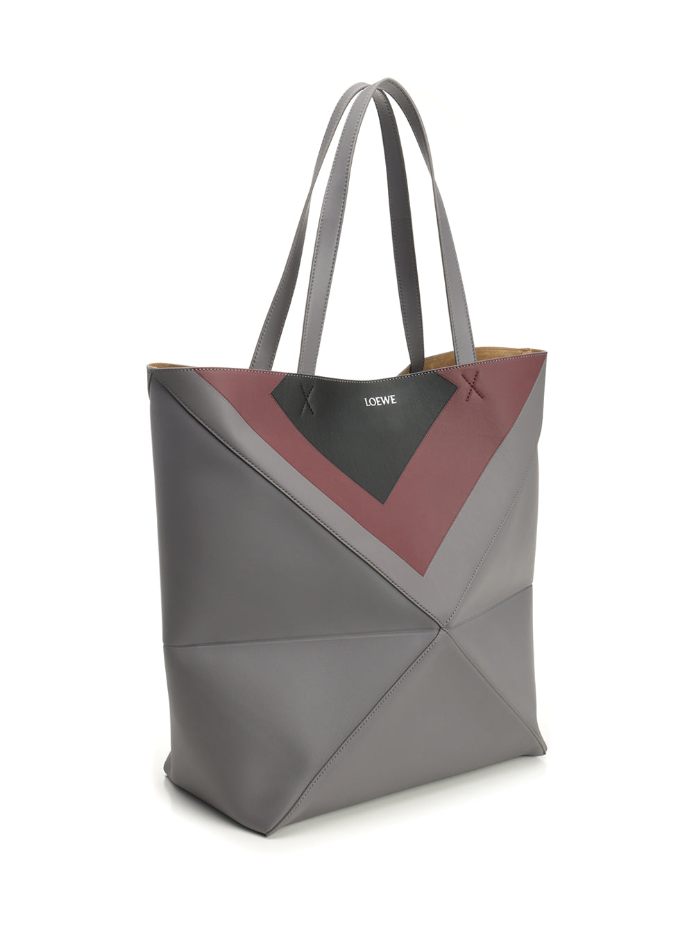 Loewe Puzzle Fold Tote Xl X Josef And Anni Albers Shoulder Bags - Grey | 325f5dbe033ce1445ac610f7800c5a0ea88c7a79