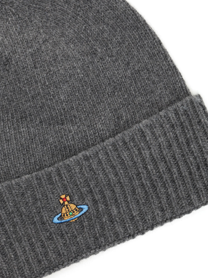 Vivienne Westwood Cashmere Beanie Classic Hats - Grey | c5194fb77cad28b4a19f594b7475e629b2acaf31