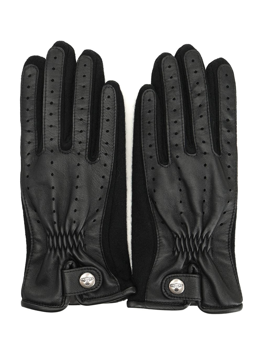 Vivienne Westwood Leather Gloves - Black | 5d1e218d93027ac4878682b4bf346f983cf103a1