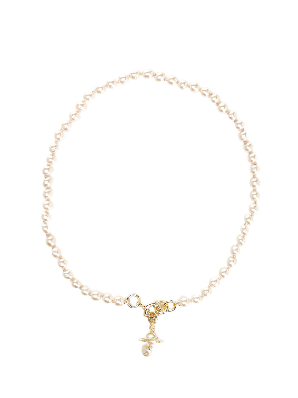 Vivienne Westwood Aleksa Pearl Necklace Jewelry - Gold | 221cbcf14acb1e73c7addac45216b1b60e4dab9d