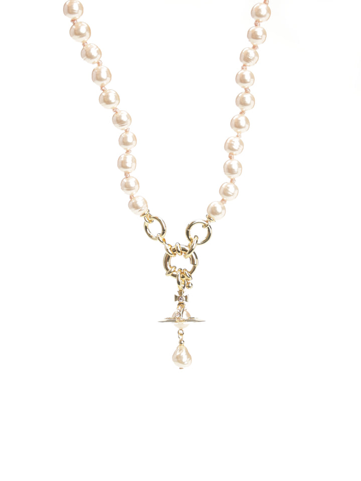 Vivienne Westwood Aleksa Pearl Necklace Jewelry - Gold | a11a49cf5cf5b468949b999eb44ffa9d69931720