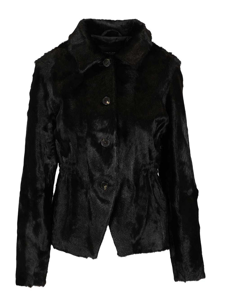 Numero Otto Structured Jacket Coats - Black | 35a74b949e7716fadd51372c727069ada6c61554