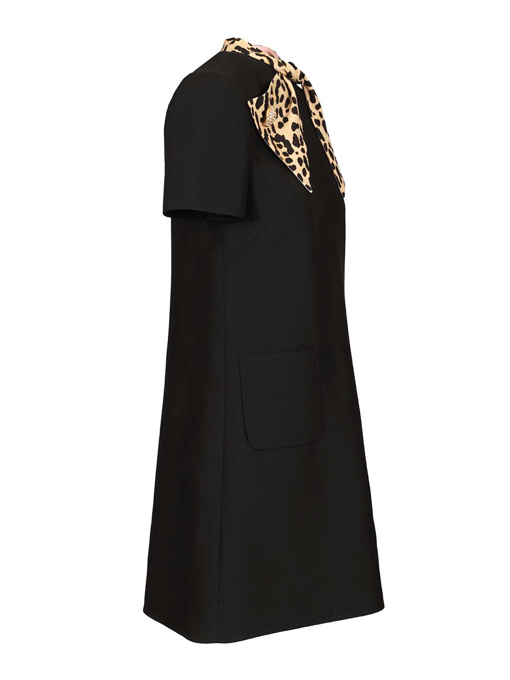 Valentino Garavani Short Crepe Couture Dress Dresses - Black | b675f435ef34c07cd507dc0e7f573a0683974917