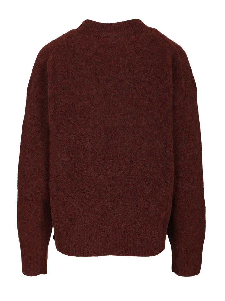 Filippa K Crew Neck Sweater Knitwear - Bordeaux | 8d28803c7b46cbf88b44244b5bca25b0858050c6