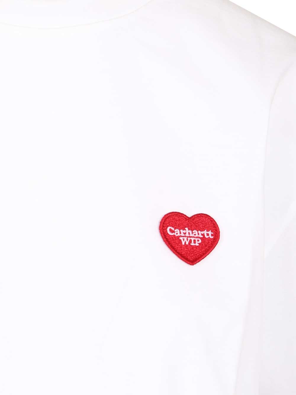 Carhartt Wip Heart Patch T-Shirt - White | c044de0e70a81265908a5e5b311d5681cfbd9fd9