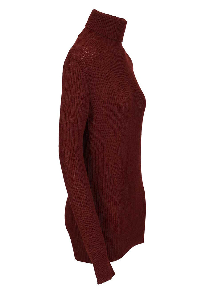 Dries Van Noten Turtleneck Sweater Knitwear - Bordeaux | 67cb9fcf66e4a3f075cad4197ba23c478915a050