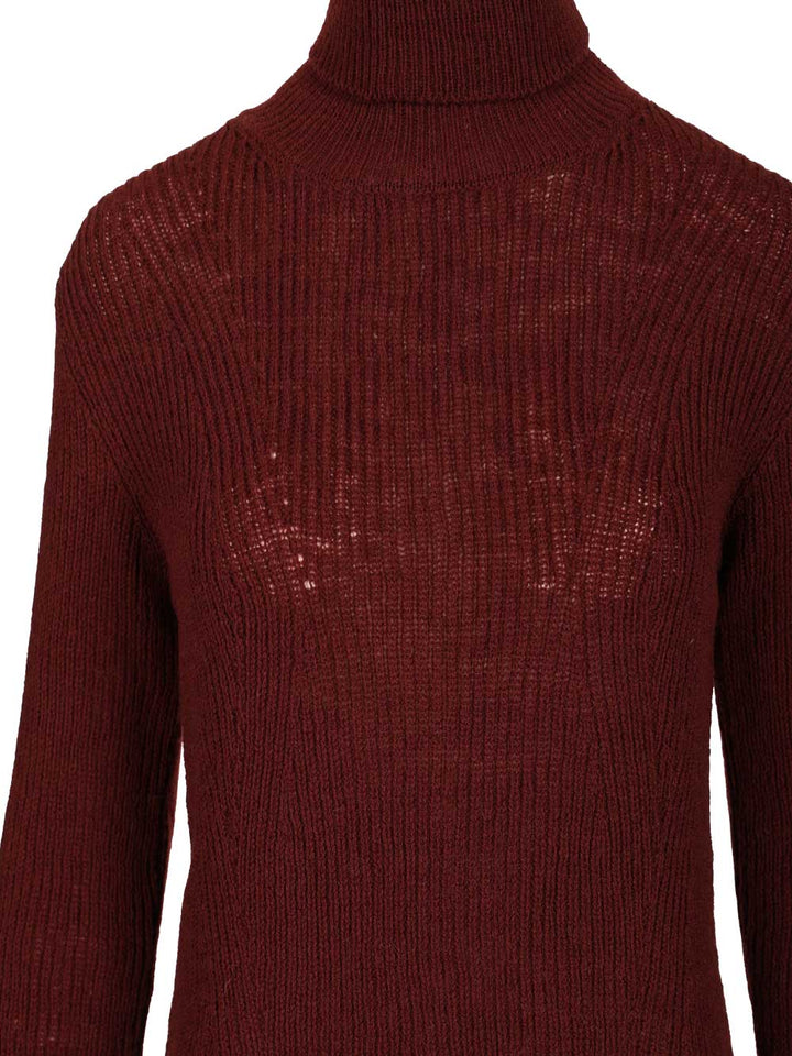 Dries Van Noten Turtleneck Sweater Knitwear - Bordeaux | dbac7165cb51db4e6066a93eda14c1c19566ea4c
