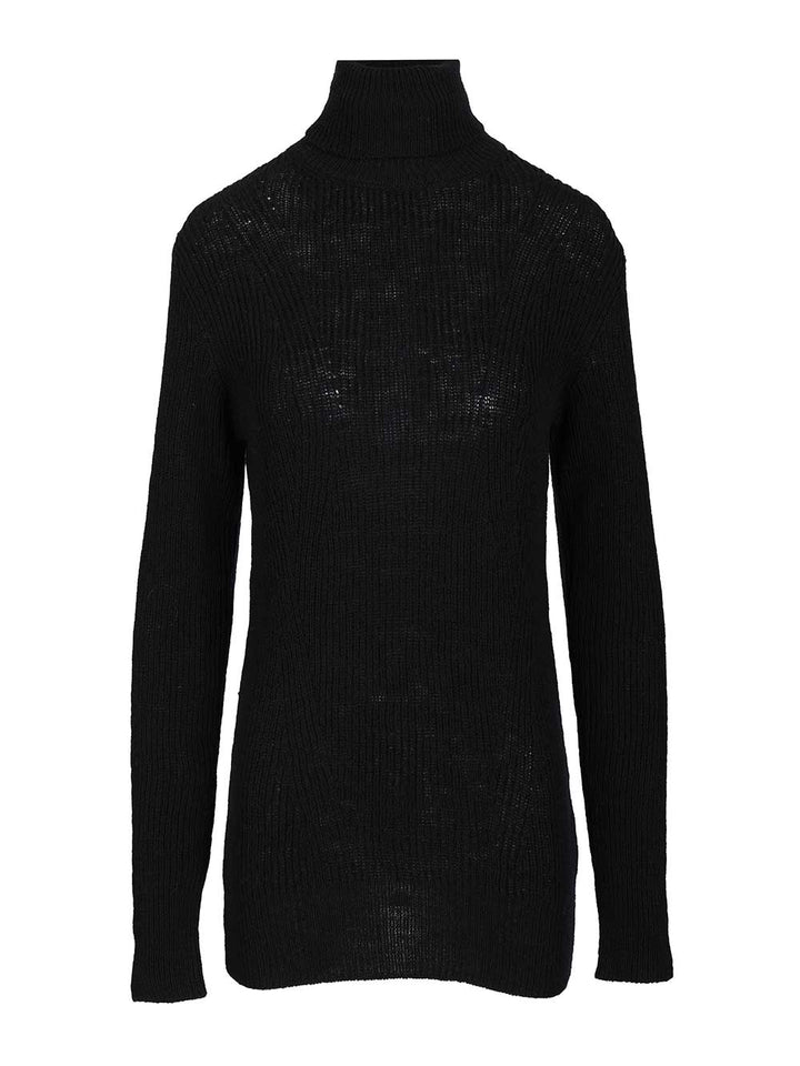 Dries Van Noten Turtleneck Sweater Knitwear - Black | e1c679652ecc5625e3e1ba9f4a8ace3103e3e262