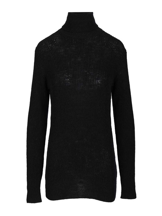 Turtleneck Sweater Knitwear Black