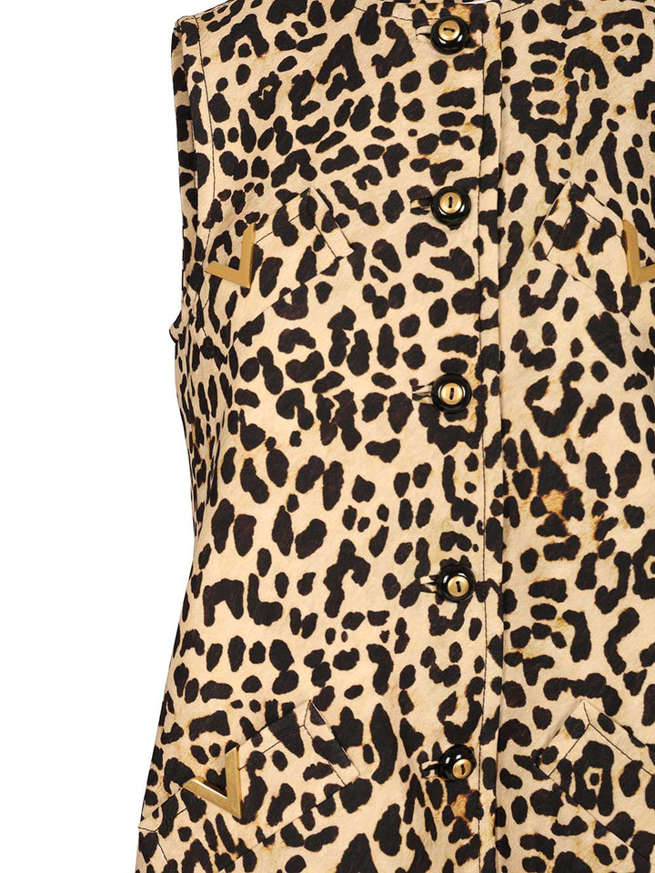 Valentino Garavani Animalier Mini Dress Dresses - Animalier | 8a40a82babf4ed70df8a0e8a002293ee452f4ca5
